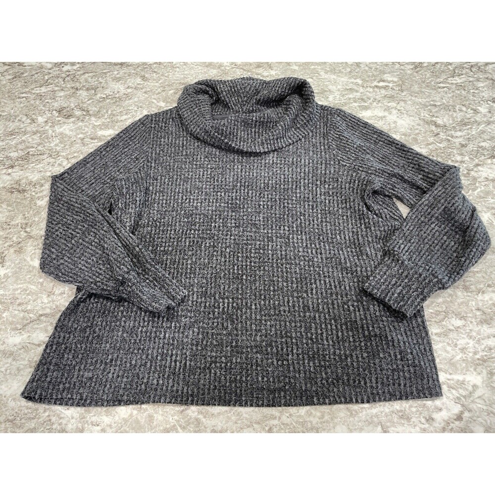 Torrid Sweater Gray Cowl Neck  Super Soft Rayon Knit Womens Size 00